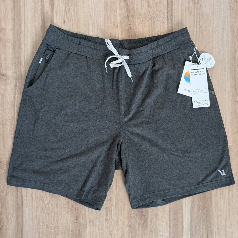 NWT Vuori Ponto Short Oregano Heather XXL Performance Athletic - Picture 1 of 8